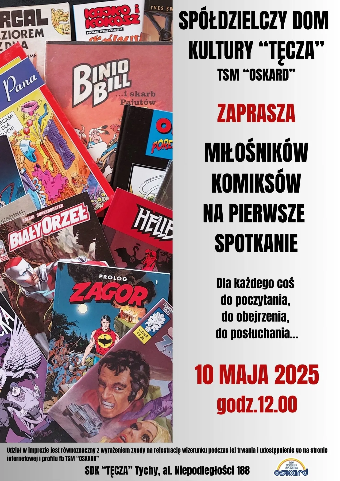 Spotkanie fanów komiksów w Spółdzielczym Domu Kultury Tęcza w Tychach