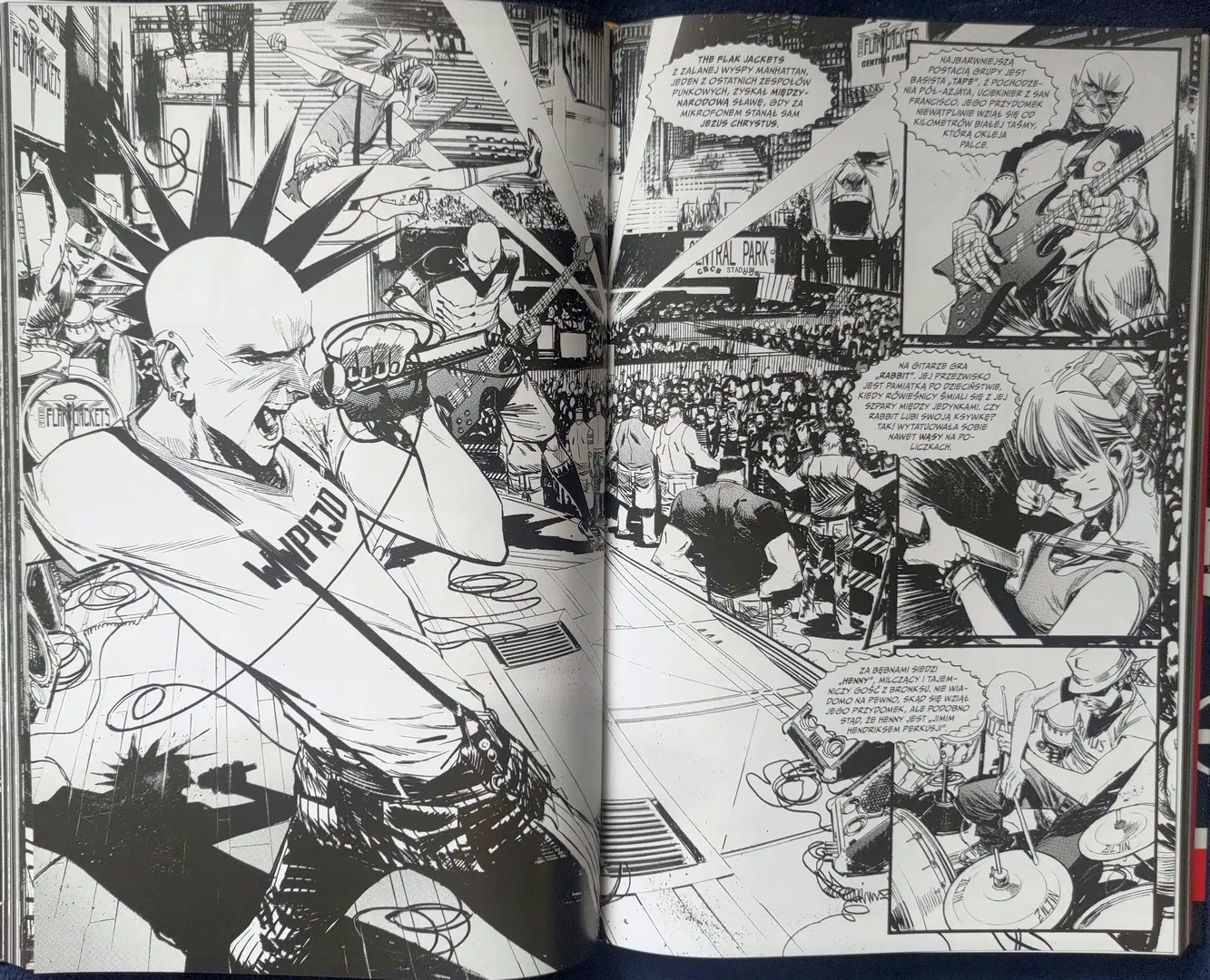 strona komiksu „Punk Rock Jesus”