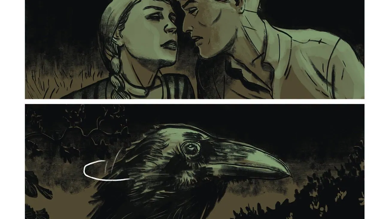 Przykładowe plansze komiksu „Złote serce” Łukasza Godlewskiego