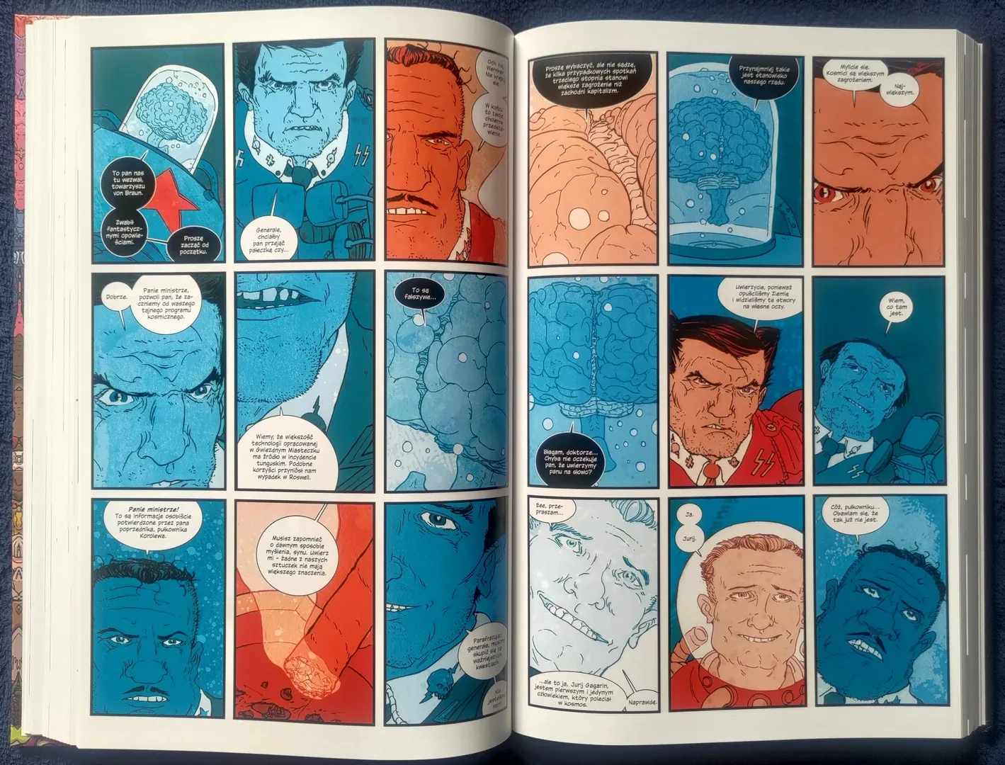 strona komiksu "Projekty Manhattan. Tom 1. Niedobra Nauka"