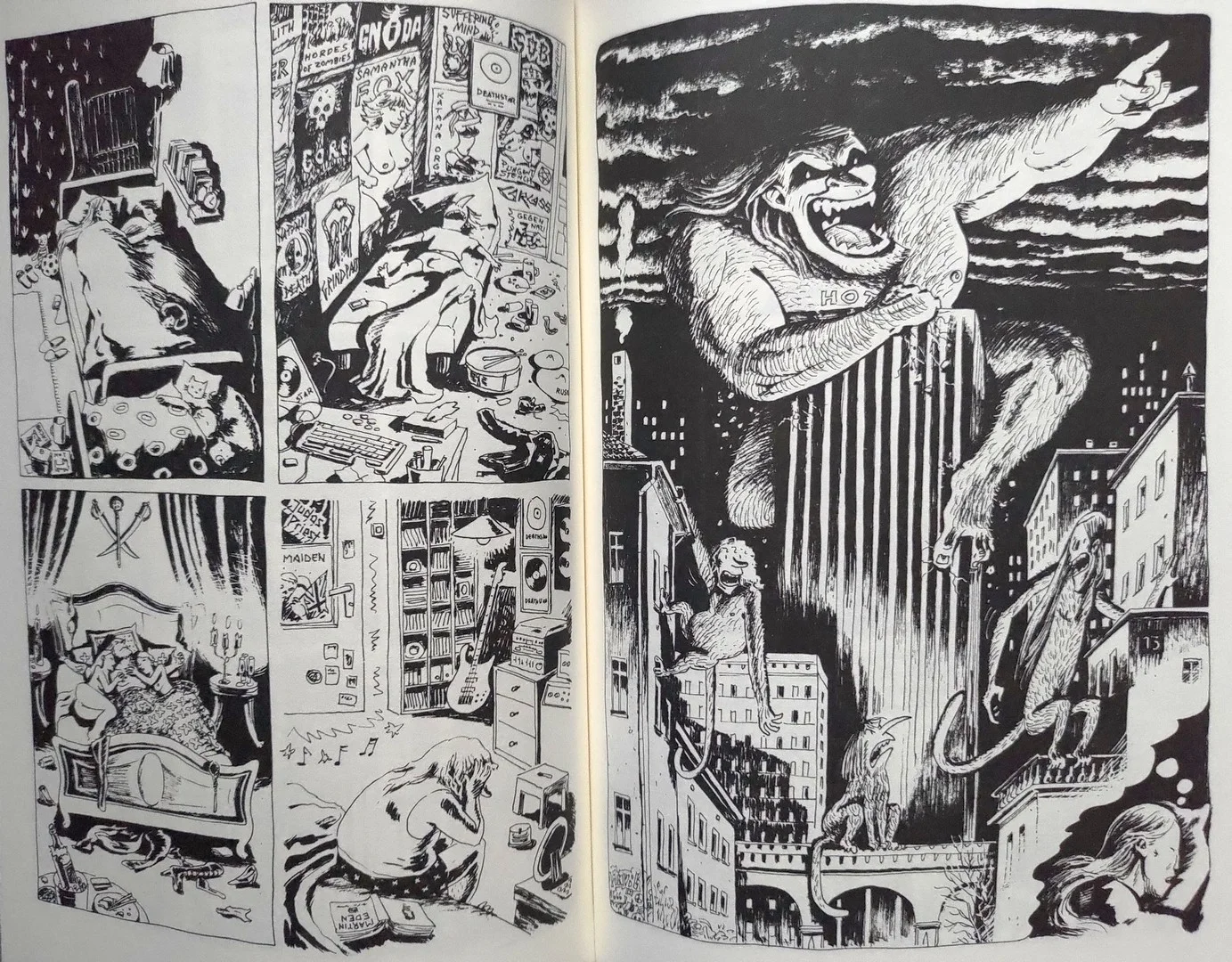 strona komiksu „Będziesz smażyć się w piekle”