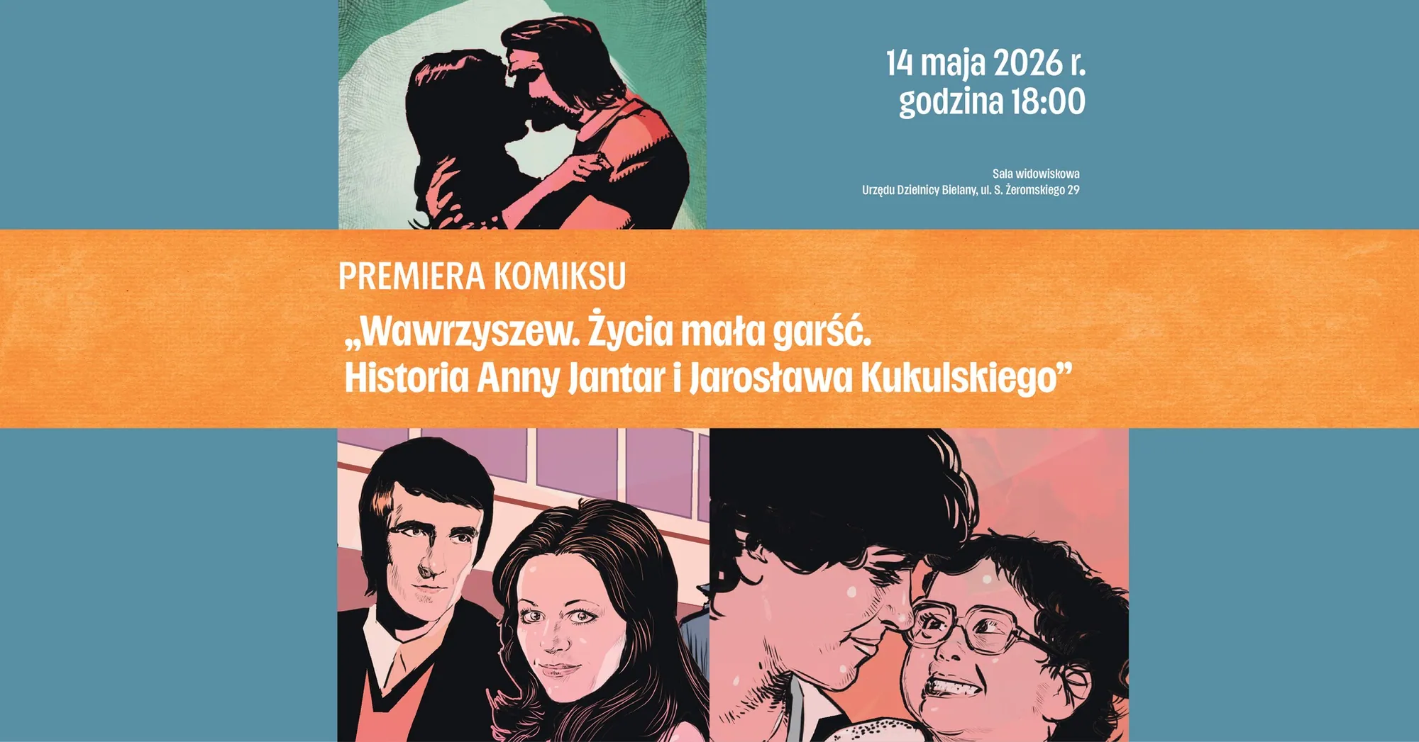 Komiks o Annie Jantar i Jarosławie Kukulskim. Premiera na Bielanach