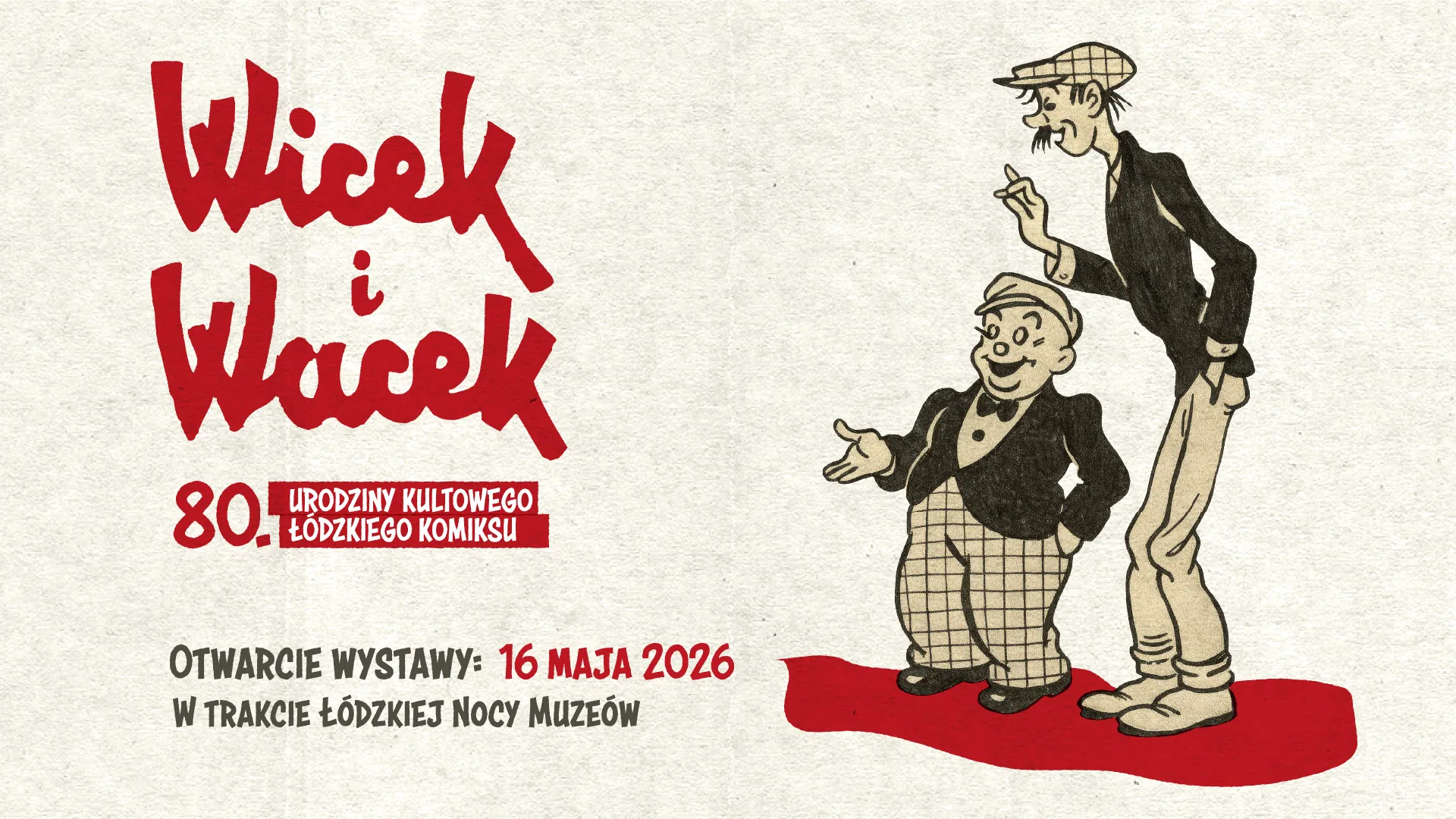 „Wicek i Wacek” mają 80 lat. EC1 przypomina kultowy łódzki komiks