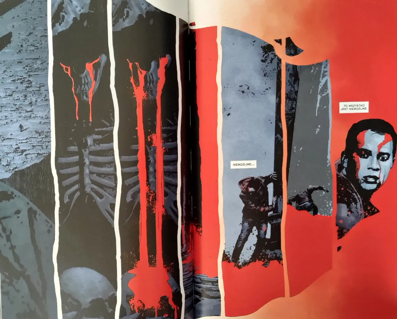 strona komiksu „Mity Kościanego Sadu. Przejście.”
