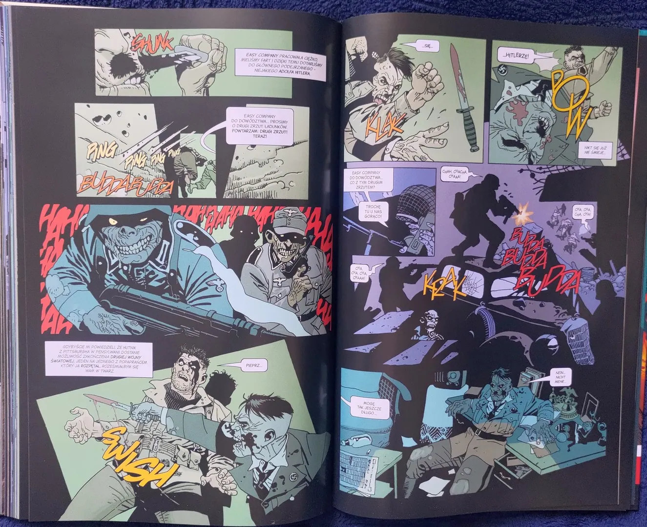 strona komiksu „Sierżant Rock i armia trupów”